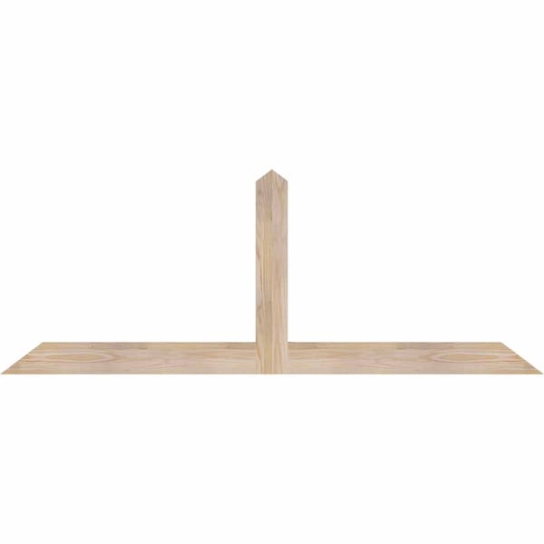 Ekena Millwork Portland Smooth Timber Gable Bracket, Douglas Fir, 60"W x 22"H x 1 1/2"D x 3 1/2"F, 9/12 Pitch GBW060X22X0204POR00SDF - main